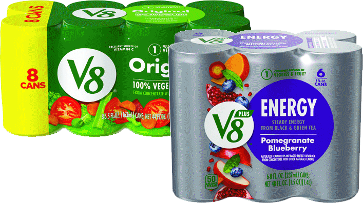 V8® Juice and V8® Energy Multipacks